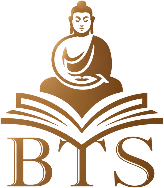 Budhhas Tek logo: a seated Buddha above an open book with the letters BTS